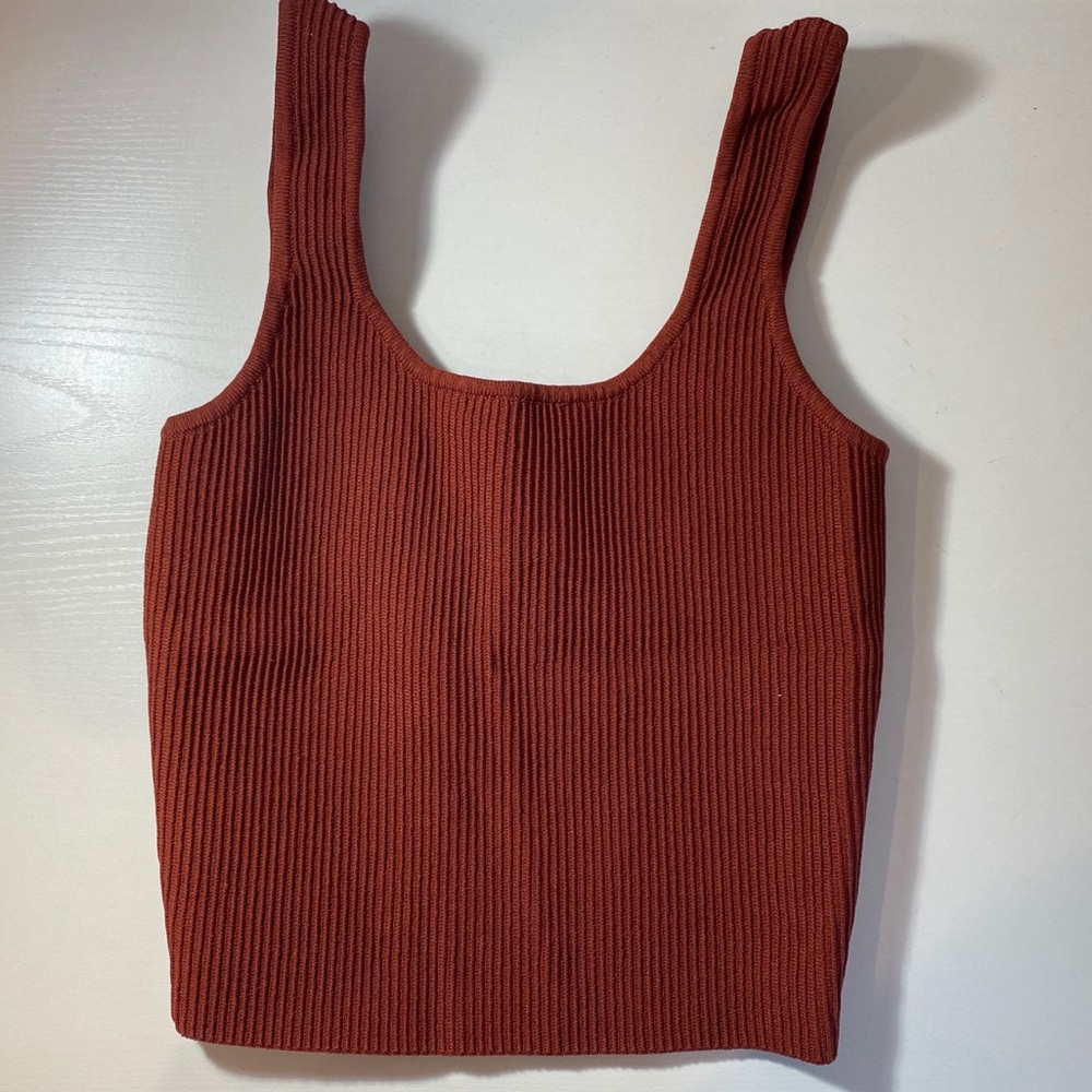 LA Hearts Ribbed Crop Top - Picture 2 of 2